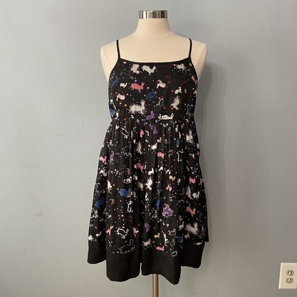 Erin Fetherston For Target Bunny Print Dress Juniors Size 5 Girls Youth - Picture 2 of 8